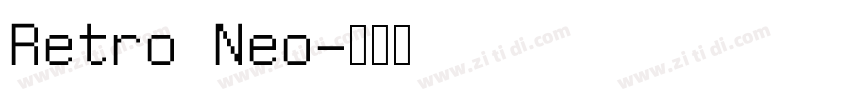 Retro Neo字体转换